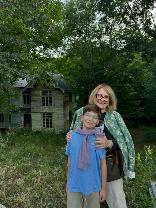 Ия Нинидзе с внуком Александром Плетнёвым