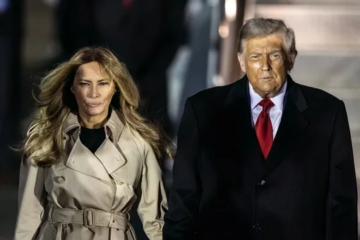 Прибытие Дональда и Мелании Трамп в Великобританию