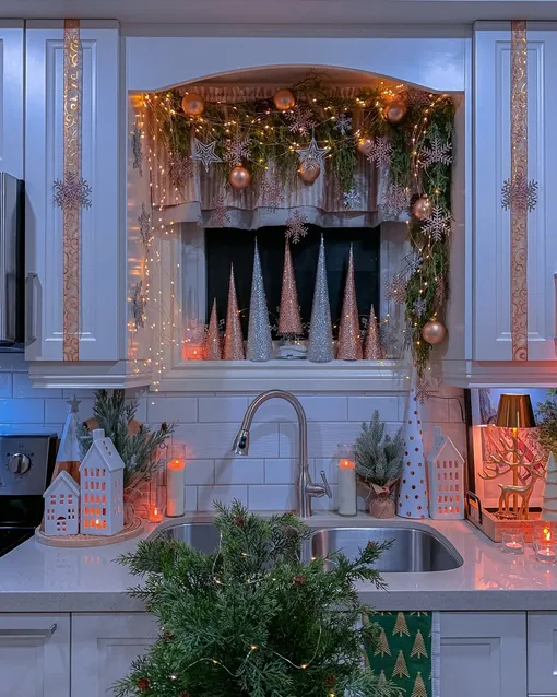 Декоративные игрушки помогут украсить кухню к новому году 2026 Декоративные игрушки помогут украсить кухню к новому году 2026