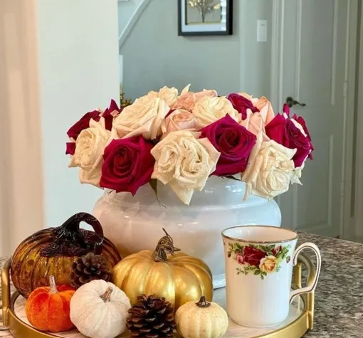 композиция с мини-тыквами композиция с мини-тыквами