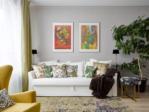 правило трех в интерьере