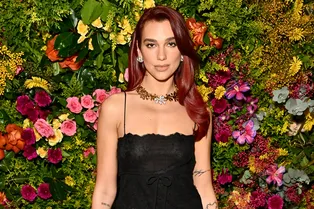 Не бриллиант — рубин!Модный цвет волос Дуа Липы на премии BAFTA вызвал интерес в Сети