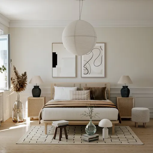 Спальня в стиле джапанди