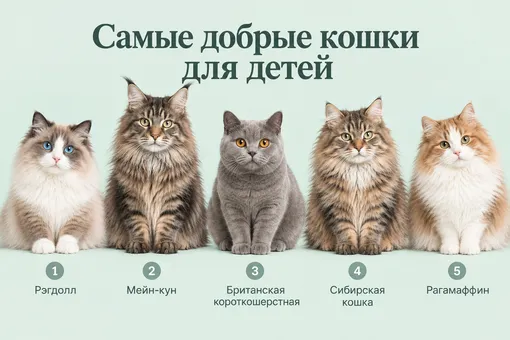 Самые добрые кошки для детей: 10 пород, которые хорошо подходят семье Самые добрые кошки для детей: 10 пород, которые хорошо подходят семье