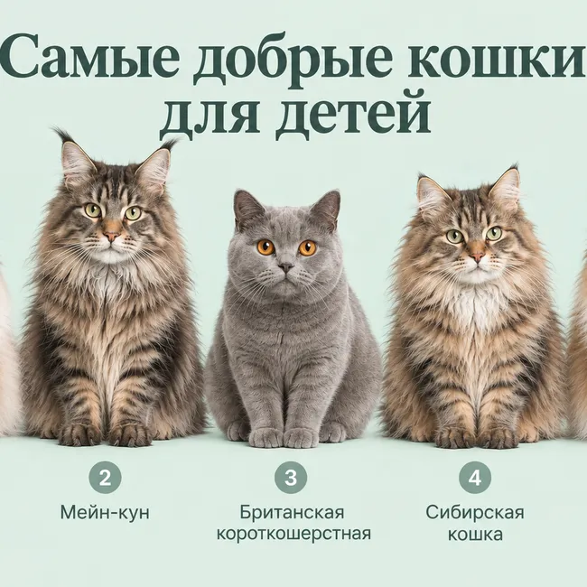 Самые добрые кошки для детей: 10 пород, которые хорошо подходят семье Самые добрые кошки для детей: 10 пород, которые хорошо подходят семье