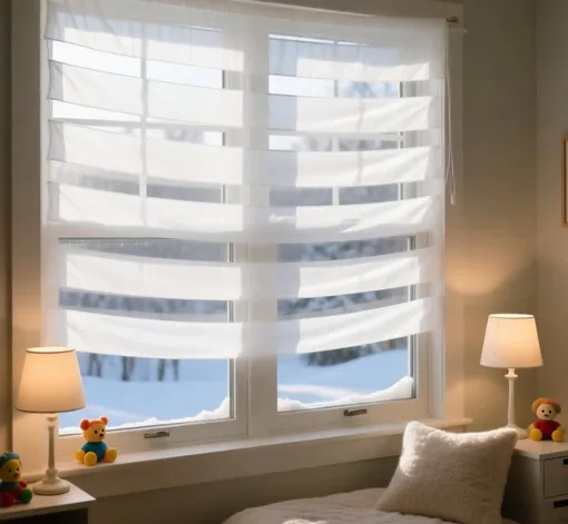 «Снежные» занавески