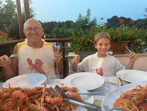 Отец Юлии Беретты с её сыном Владимиром