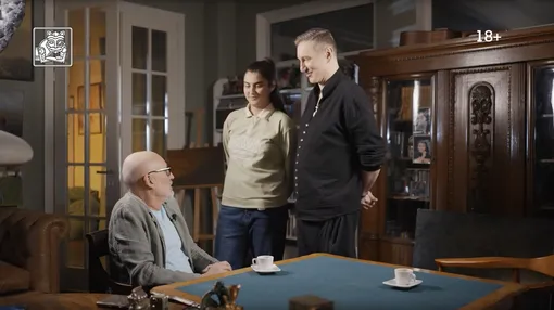 Александр Гордон и Алина в студии