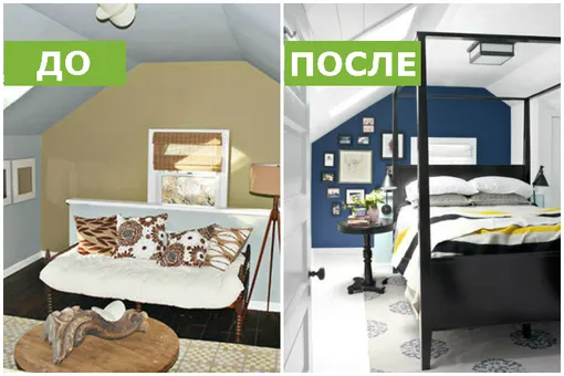 13 спален «до» и «после», которые поразят вас своим преображением