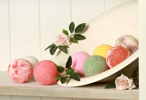 бомбочки для ванны с цветами бомбочки для ванны с цветами