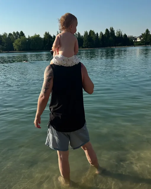 Алексей Чадов с дочерью Айей