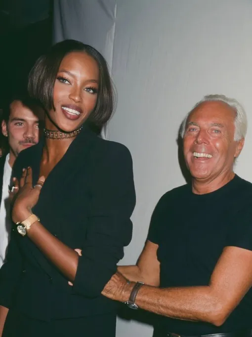 Наоми Кэмпбелл и Джорджо Армани