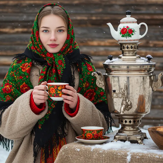 Ретро, 1990-е или русский стиль: делаем новогоднюю открытку за пару секунд