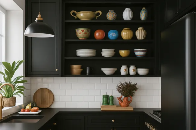 Мрачно или роскошно? 4 идеи для кухни в темных тонах от дизайнера
