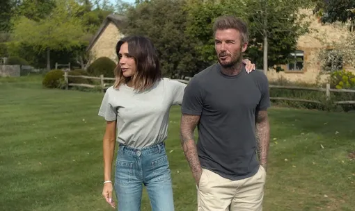 Виктория Бекхэм с мужем в сериале Netflix Виктория Бекхэм с мужем в сериале Netflix