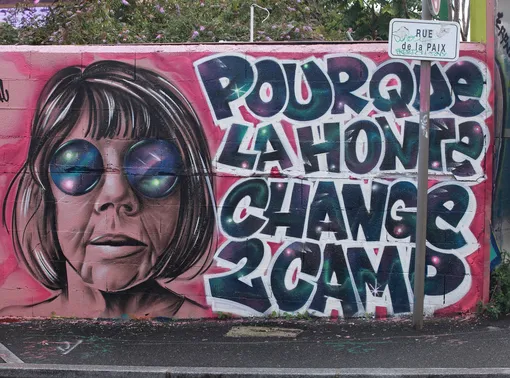 Мурал во Франции в честь Жизель Пелико Мурал во Франции в честь Жизель Пелико