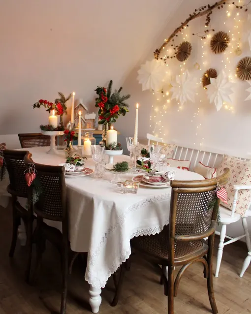 Свечи на новогодний стол