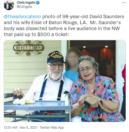 Дэвид Сондерс с супругой Дэвид Сондерс с супругой