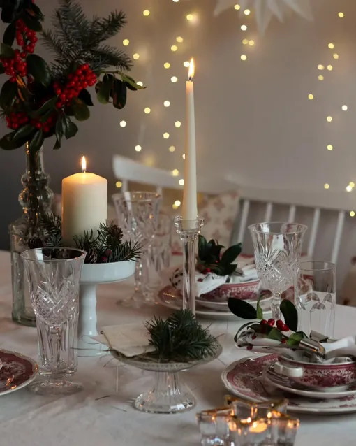 Свечи на новогодний стол