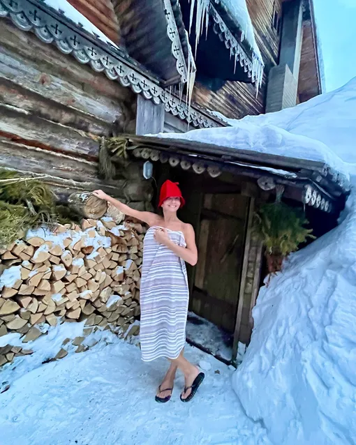 Алла Сигалова после бани в день 65-летия фото