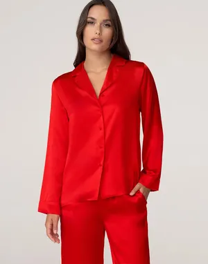 Шелковая рубашка с длинными рукавами Incanto Шелковая рубашка с длинными рукавами Incanto