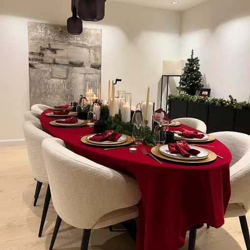 Скатерть на новогодний стол