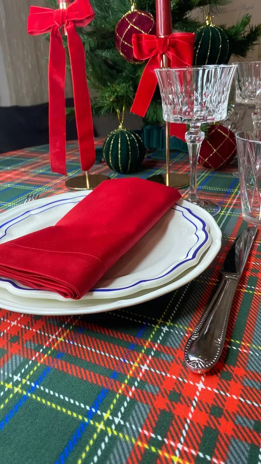 скатерть в шотландскую клетку скатерть в шотландскую клетку