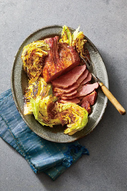 Запечённая говядина с капустой