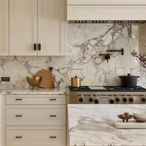 кухня в цвете тауп