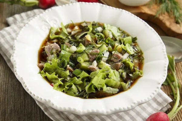 Мясная окрошка