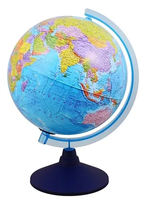 Глобус Земли политический