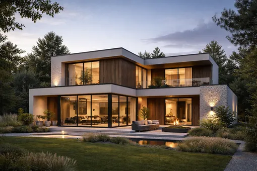 Современный дом дизайн фото