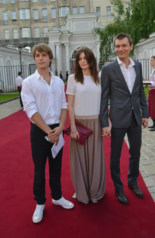 Оксана Фандера и Филипп Янковский с сыном Иваном