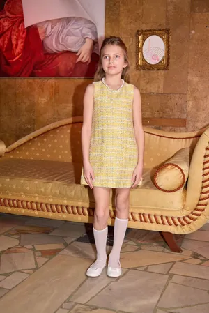 Желтое твидовое платье Желтое твидовое платье