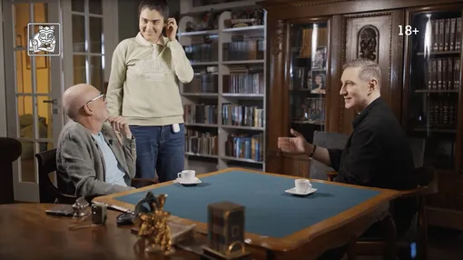 Александр Гордон и Алина в студии