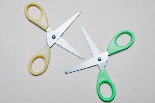 Эксперты советуют выбирать кухонные ножницы с зубцами, а не с плоскими лезвиями, как на снимке