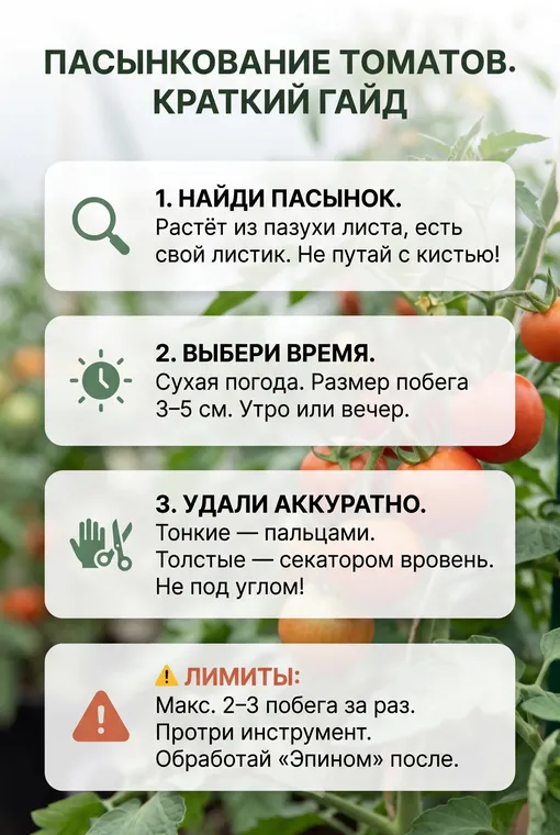 Пасынкование томатов пошагово Пасынкование томатов пошагово