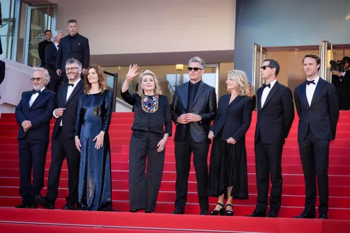 Катрин Денёв ловко скрыла недостатки фигуры