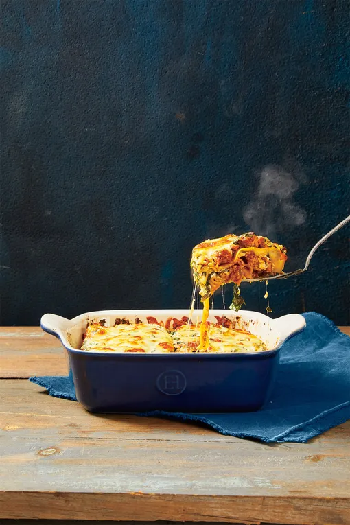 Мясная лазанья со шпинатом