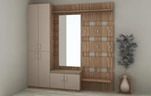 Зеркало во весь рост и открытые крючки — простой способ сделать прихожую легче и просторнее Зеркало во весь рост и открытые крючки — простой способ сделать прихожую легче и просторнее