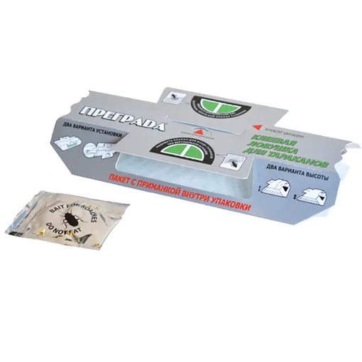 Преграда – клеевая ловушка для тараканов