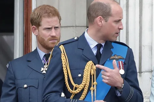 Примирение? Фотографы сняли общение Гарри и Уильяма на похоронах