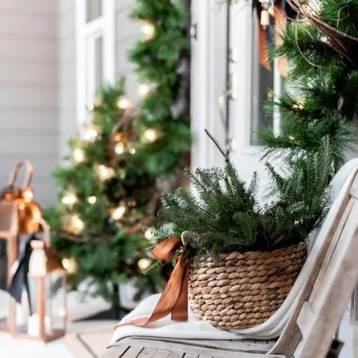 новогоднее украшение балкона новогоднее украшение балкона