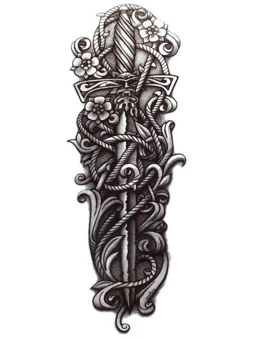 Переводная тату-рукав, Links Sky, 209 руб Переводная тату-рукав, Links Sky, 209 руб