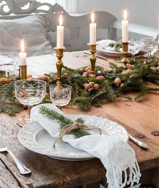 Декор новогоднего стола