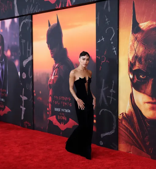Зои Кравиц на премьере фильма «Бэтмен»