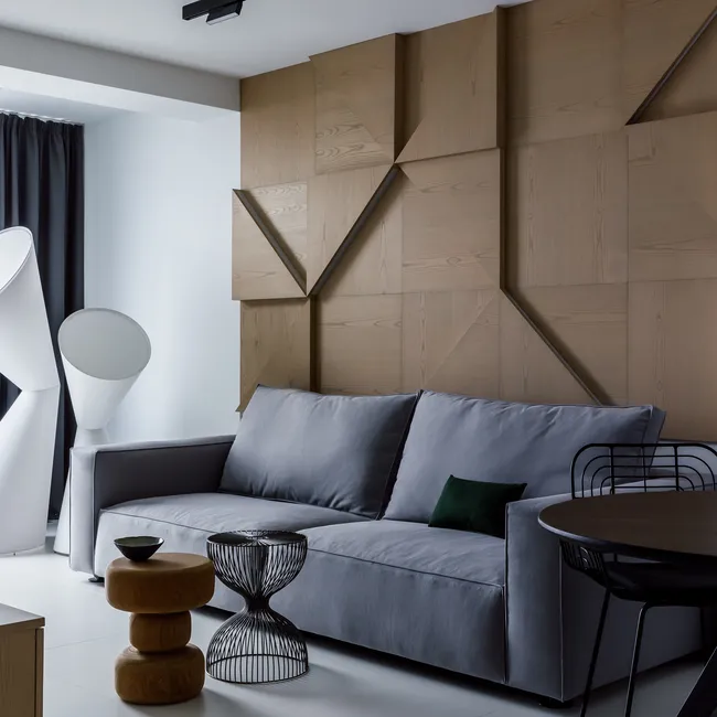 Как спрятать спальню за стеклом? Дизайн квартиры для молодой семейной пары