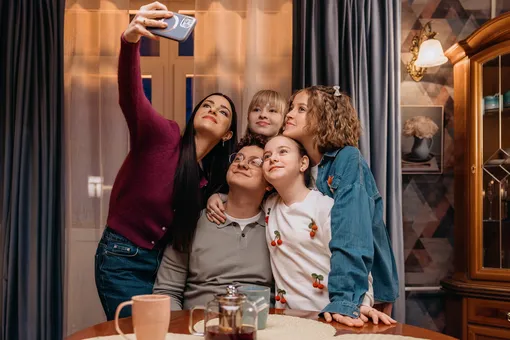 Даша и Веник с дочками