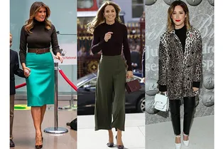 Как выглядеть стройнее в водолазке? Показывают Дженнифер Лопес и Мелания Трамп