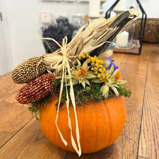 ваза из тыквы ваза из тыквы